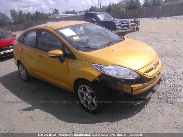 3FADP4CJ0CM103404 - 2012 FORD FIESTA SEL YELLOW photo 1