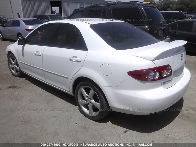 1YVFP80C545N40395 - 2004 MAZDA 6 I Ақ фото 3
