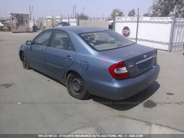 4T1BE30K04U897490 - 2004 TOYOTA CAMRY LE/XLE/SE Mavi foto 3