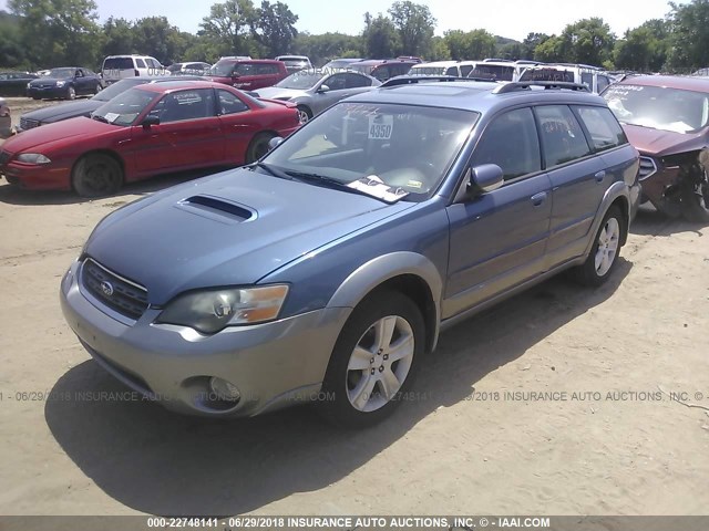 4S4BP67C954356191 - 2005 SUBARU LEGACY OUTBACK 2.5 XT LIMITED BLUE photo 2