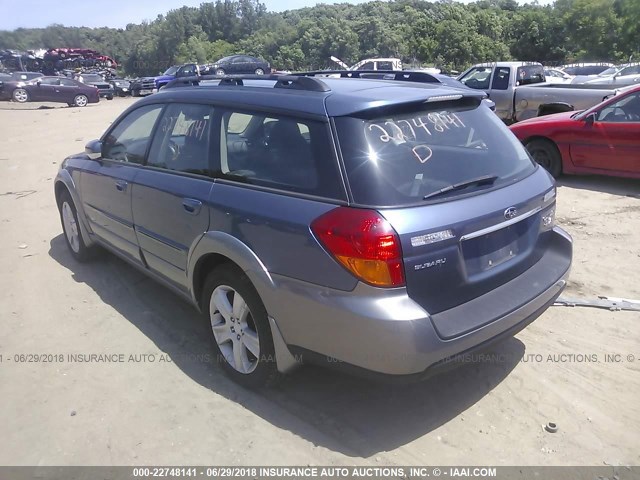 4S4BP67C954356191 - 2005 SUBARU LEGACY OUTBACK 2.5 XT LIMITED BLUE photo 3