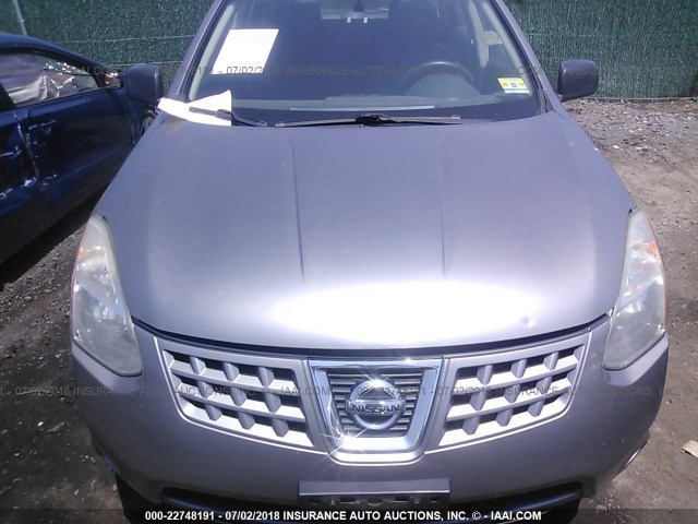 JN8AS58V59W189965 - 2009 NISSAN ROGUE S/SL GRAY photo 6