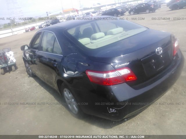 4T1BE46K37U044566 - 2007 TOYOTA CAMRY NEW GENERAT CE/LE/XLE/SE BLACK photo 3