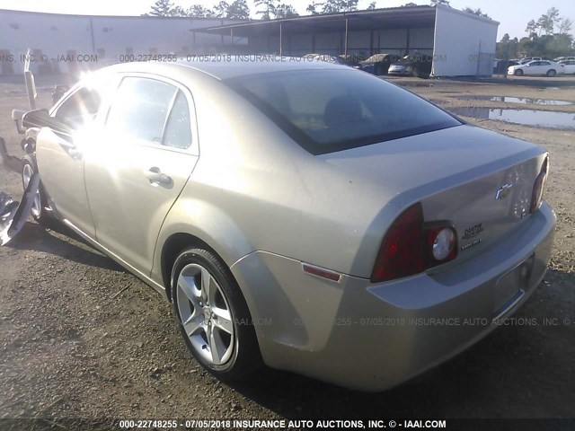 1G1ZA5EU4BF191816 - 2011 CHEVROLET MALIBU LS GOLD photo 3