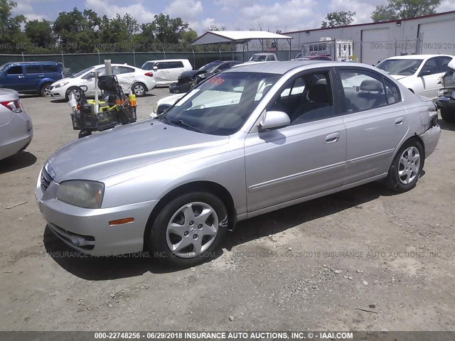 KMHDN46D66U235942 - 2006 HYUNDAI ELANTRA GLS/GT/LIMITED SILVER photo 2