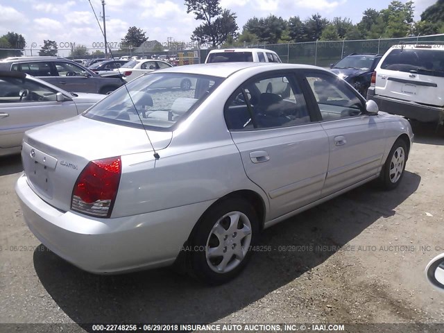 KMHDN46D66U235942 - 2006 HYUNDAI ELANTRA GLS/GT/LIMITED SILVER photo 4