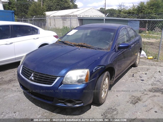 4A3AB36FX9E035864 - 2009 MITSUBISHI GALANT ES BLUE photo 2