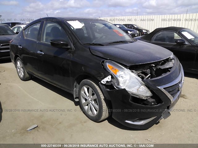 3N1CN7AP2FL828293 - 2015 NISSAN VERSA S/S PLUS/SV/SL BLACK photo 1