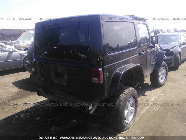 1J4AA5D15BL573473 - 2011 JEEP WRANGLER SAHARA BLACK photo 4