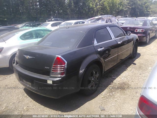 2C3KA43R47H833804 - 2007 CHRYSLER 300 BLACK photo 4