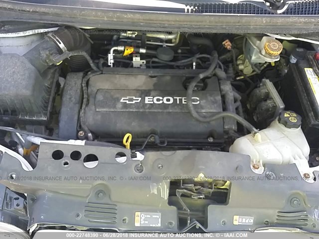 1G1JA6SH9C4138326 - 2012 CHEVROLET SONIC LS 白色 照片 10