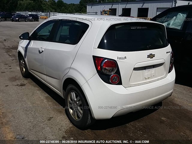 1G1JA6SH9C4138326 - 2012 CHEVROLET SONIC LS 白色 照片 3