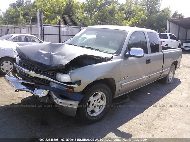 2GCEC19T221265199 - 2002 CHEVROLET SILVERADO C1500 GOLD photo 2