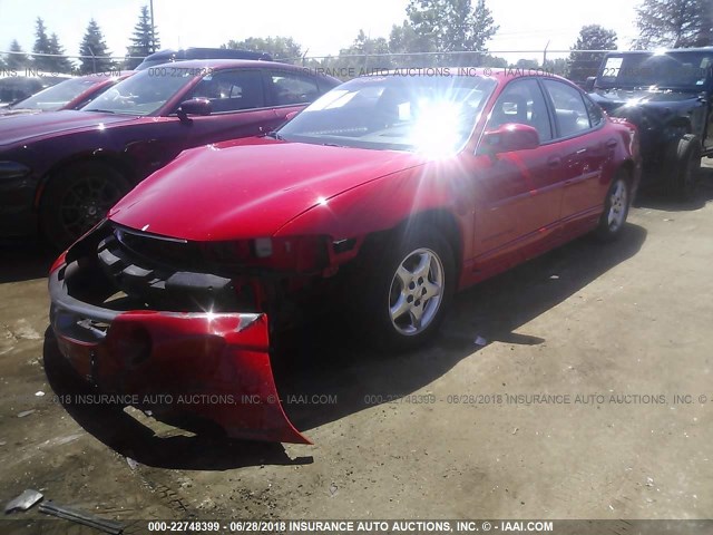 1G2WP52K5WF295463 - 1998 PONTIAC GRAND PRIX GT RED photo 2