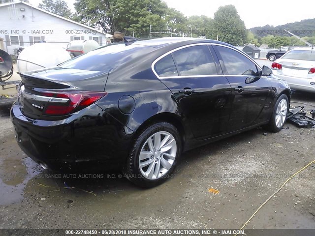 2G4GN5EX2F9298175 - 2015 BUICK REGAL PREMIUM BLACK photo 4