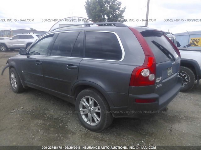 YV1CZ852051179874 - 2005 VOLVO XC90 V8 GRAY photo 3