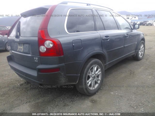 YV1CZ852051179874 - 2005 VOLVO XC90 V8 GRAY photo 4