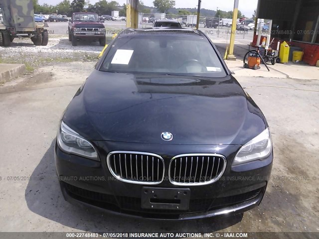 WBAYF8C54DDE59487 - 2013 BMW 750 LXI BLACK photo 6