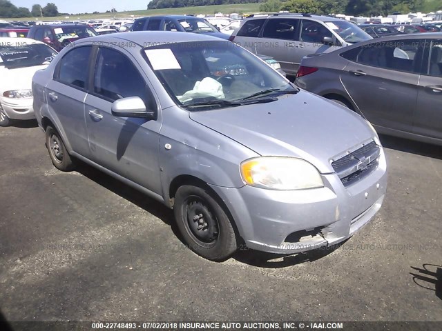 KL1TD56668B276930 - 2008 CHEVROLET AVEO LS SILVER photo 1