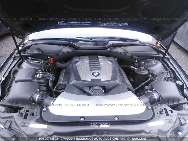 WBAHL83598DT11461 - 2008 BMW 750 I BLACK photo 10