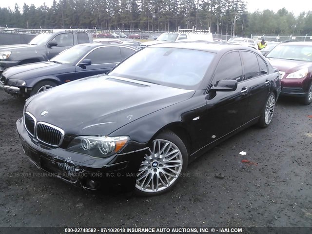 WBAHL83598DT11461 - 2008 BMW 750 I BLACK photo 2