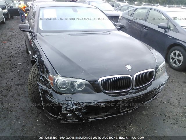 WBAHL83598DT11461 - 2008 BMW 750 I BLACK photo 6