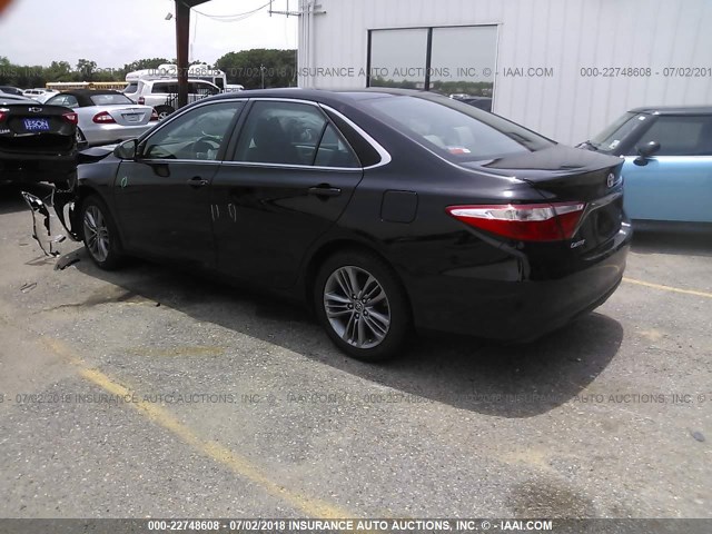 4T1BF1FK5FU896458 - 2015 TOYOTA CAMRY LE/XLE/SE/XSE BLACK photo 3