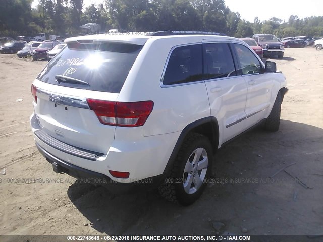 1J4RR4GG9BC681164 - 2011 JEEP GRAND CHEROKEE LAREDO WHITE photo 4