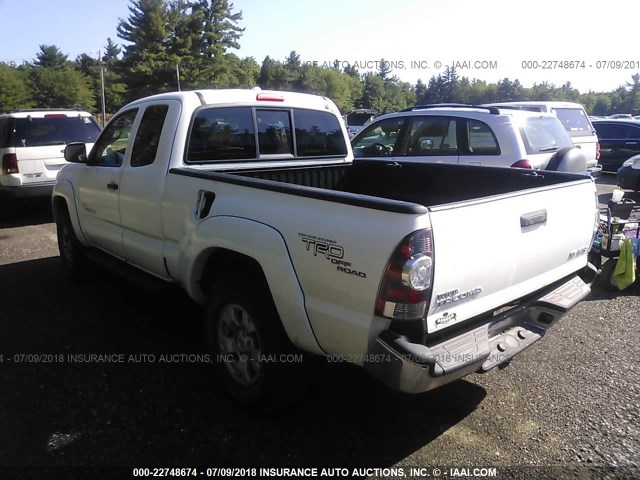 5TEUU42N29Z612381 - 2009 TOYOTA TACOMA ACCESS CAB Ақ фото 3