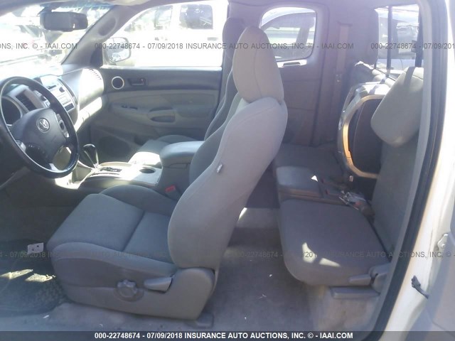 5TEUU42N29Z612381 - 2009 TOYOTA TACOMA ACCESS CAB Ақ фото 8