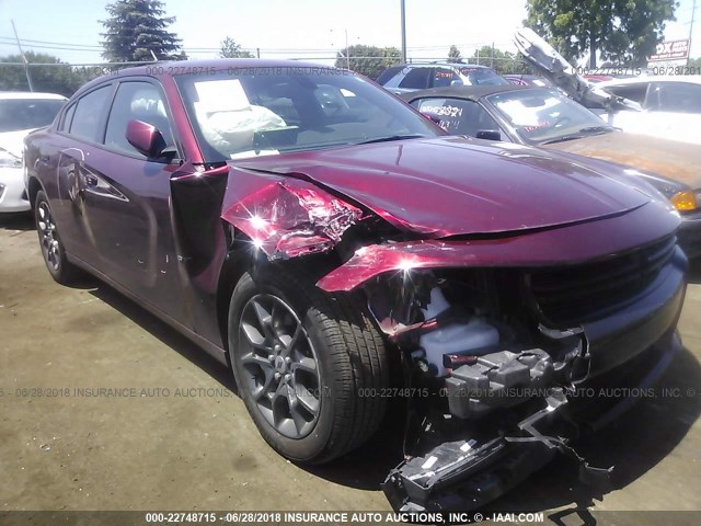 2C3CDXJGXJH115762 - 2018 DODGE CHARGER GT BURGUNDY photo 1