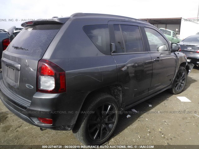 1C4NJCBA0FD246249 - 2015 JEEP COMPASS SPORT GRAY photo 4