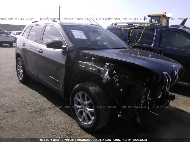 1C4PJLCB4HW533648 - 2017 JEEP CHEROKEE LATITUDE GRAY photo 1