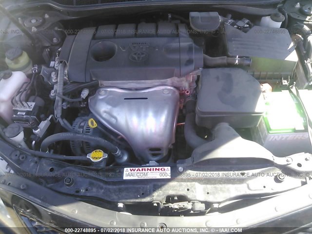 4T1BF3EK4BU184448 - 2011 TOYOTA CAMRY SE/LE/XLE შავი ფოტო 10