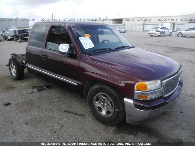 2GTEC19V3Y1276268 - 2000 GMC NEW SIERRA C1500 MAROON photo 1