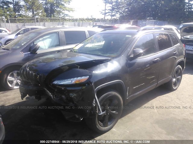 1C4PJMCS9GW104106 - 2016 JEEP CHEROKEE LATITUDE BLACK photo 2