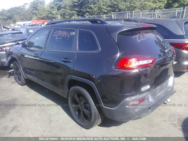 1C4PJMCS9GW104106 - 2016 JEEP CHEROKEE LATITUDE BLACK photo 3