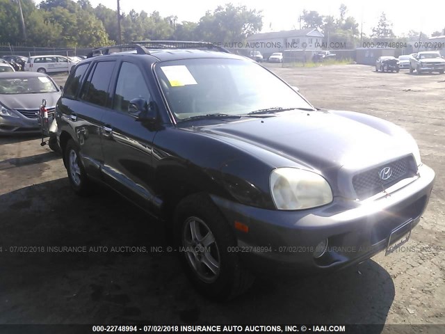 KM8SC73DX3U366676 - 2003 HYUNDAI SANTA FE GLS/LX BLACK photo 1