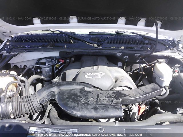 1GKEK63U95J164399 - 2005 GMC YUKON DENALI WHITE photo 10