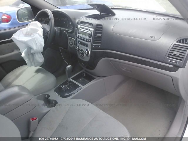 5NMSG73D97H068612 - 2007 HYUNDAI SANTA FE GLS WHITE photo 5