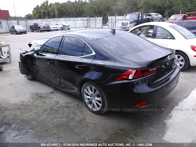 JTHBA1D22G5017112 - 2016 LEXUS IS 200T BLACK photo 3