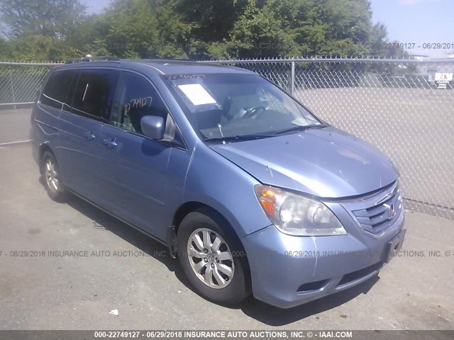 5FNRL38668B022106 - 2008 HONDA ODYSSEY EXL BLUE photo 1