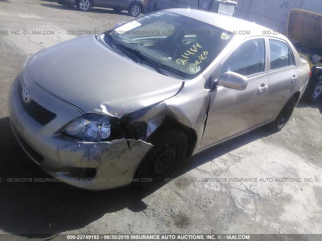 1NXBU4EE6AZ331910 - 2010 TOYOTA COROLLA S/LE/XLE GOLD photo 2