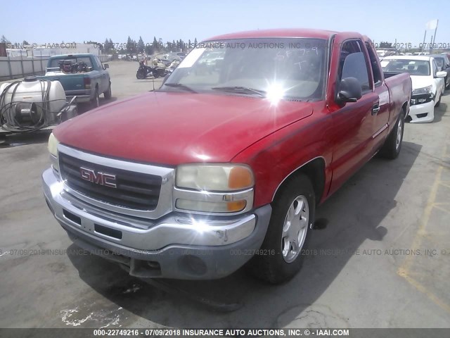 1GTEC19V47Z191543 - 2007 GMC NEW SIERRA C1500 RED photo 2