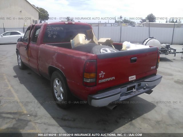 1GTEC19V47Z191543 - 2007 GMC NEW SIERRA C1500 RED photo 3