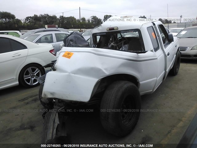 1FTCR14UXTPA52835 - 1996 FORD RANGER SUPER CAB WHITE photo 4