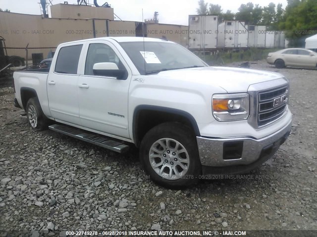 3GTU2UEC9FG231179 - 2015 GMC SIERRA K1500 SLE WHITE photo 1