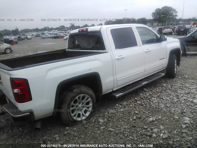 3GTU2UEC9FG231179 - 2015 GMC SIERRA K1500 SLE WHITE photo 4