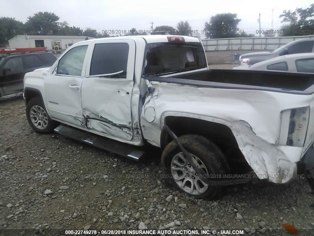 3GTU2UEC9FG231179 - 2015 GMC SIERRA K1500 SLE WHITE photo 6