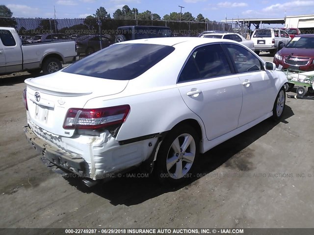 4T1BK3EK2AU601379 - 2010 TOYOTA CAMRY SE/LE/XLE 白色 照片 4